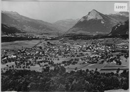 Flugaufnahme Maienfeld GR