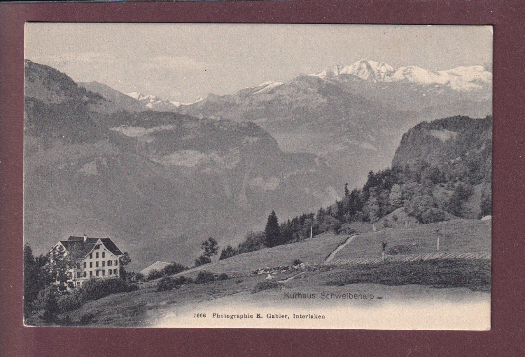 Cartoline postali: Kurhaus SCHWEIBENALP – Usato da Pully venduto da nicecards