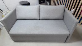 Schlafsofa grau ausklappbar gebrauchter Zustand