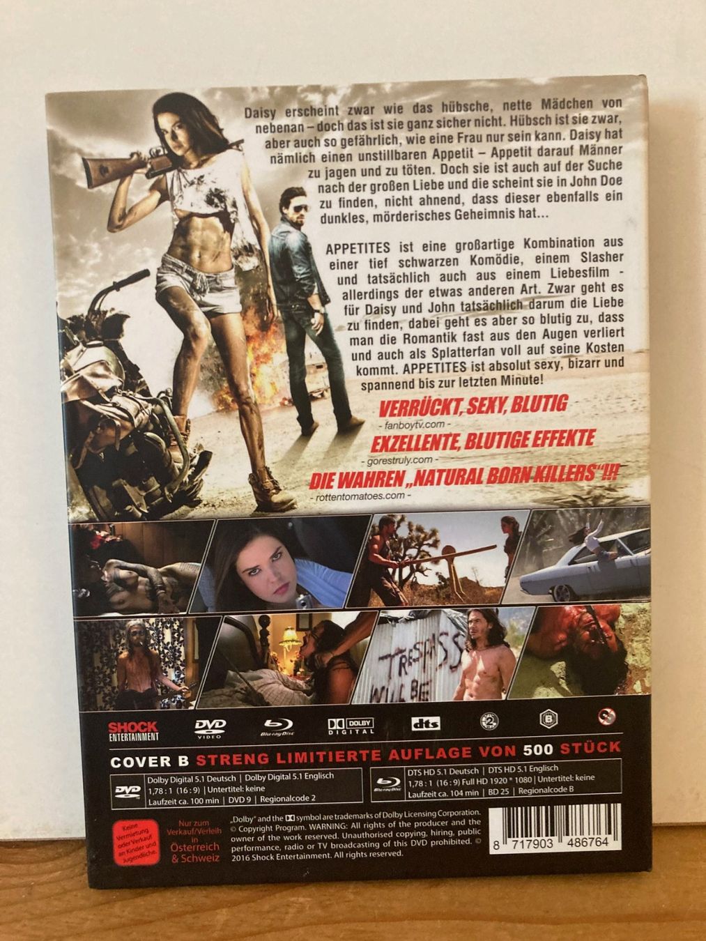 Tutti i DVDs: Appetites - 2 Disc - Mediabook - Uncut - Shock Entertainment – Usato da Wädenswil venduto da noodelbraincrew 1