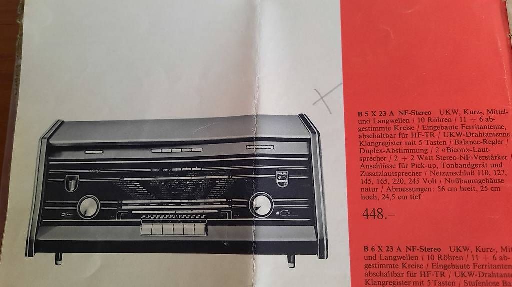 Radio: Röhrenradio Philipps – Usato da Schwerzenbach venduto da Baden03 4