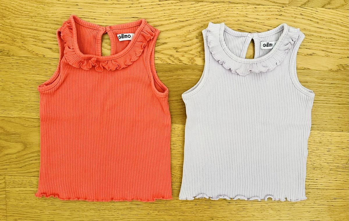 Blusen, T-Shirts & Tops: 2 Débardeurs Taille 86 – Neu (gemäss Beschreibung) aus Sion von FashionStore3