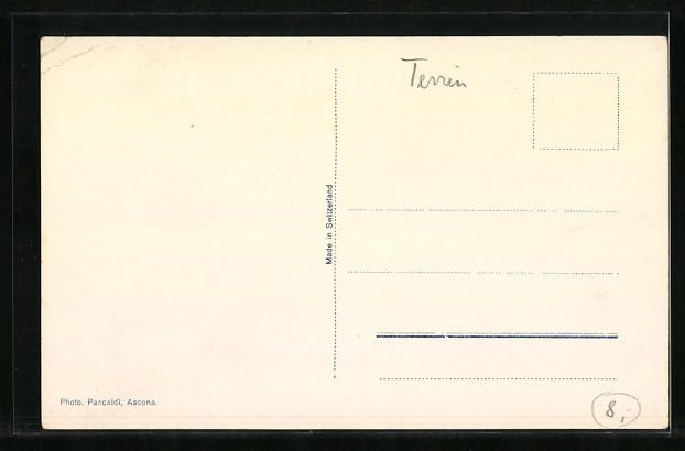 Cartes postales: AK Ascona, Piazza coll'Albergo Elvezia – D'occasion à Berlin par bartko-reher 1