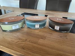 3 Wood Wick Kerzen