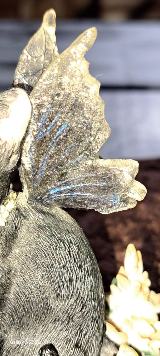 Statuette: Keramik Katze mit Flügeln – Usato da Plagne venduto da Reticulum01 7