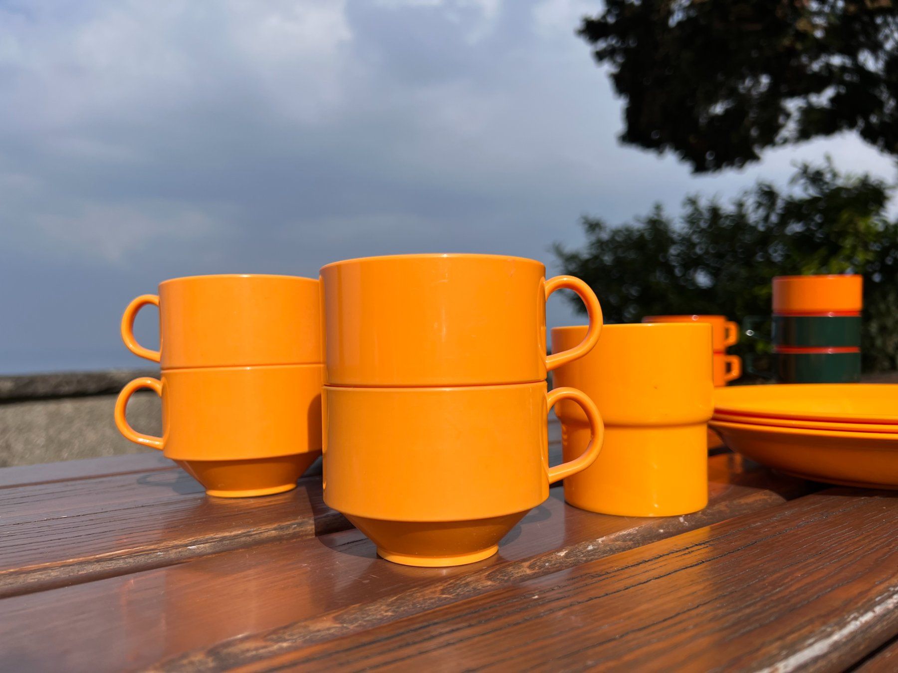 Set di piatti: Vintage Picknick - Campinggeschirr - Set – Usato da Walzenhausen venduto da stilvollwohnen 1
