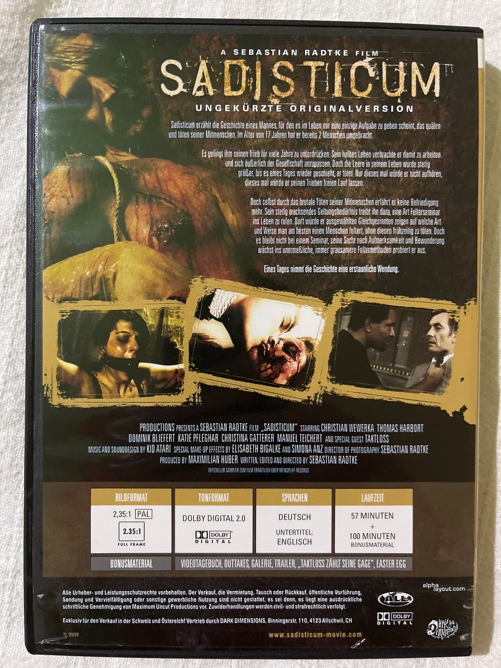 Alle DVDs: Sadisticum – Gebraucht aus Basel von patku79 1