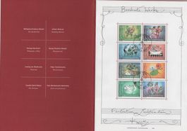 2006 Block Liechtenstein Musik Berühmte Werke ET gestempelt