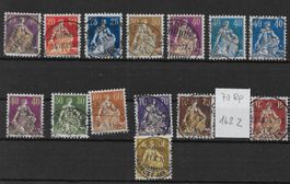 Serie Helvetia mit Schwert, schöne Stempel👍