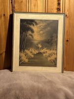 Tableau ballerines bord lac, cadre vintage