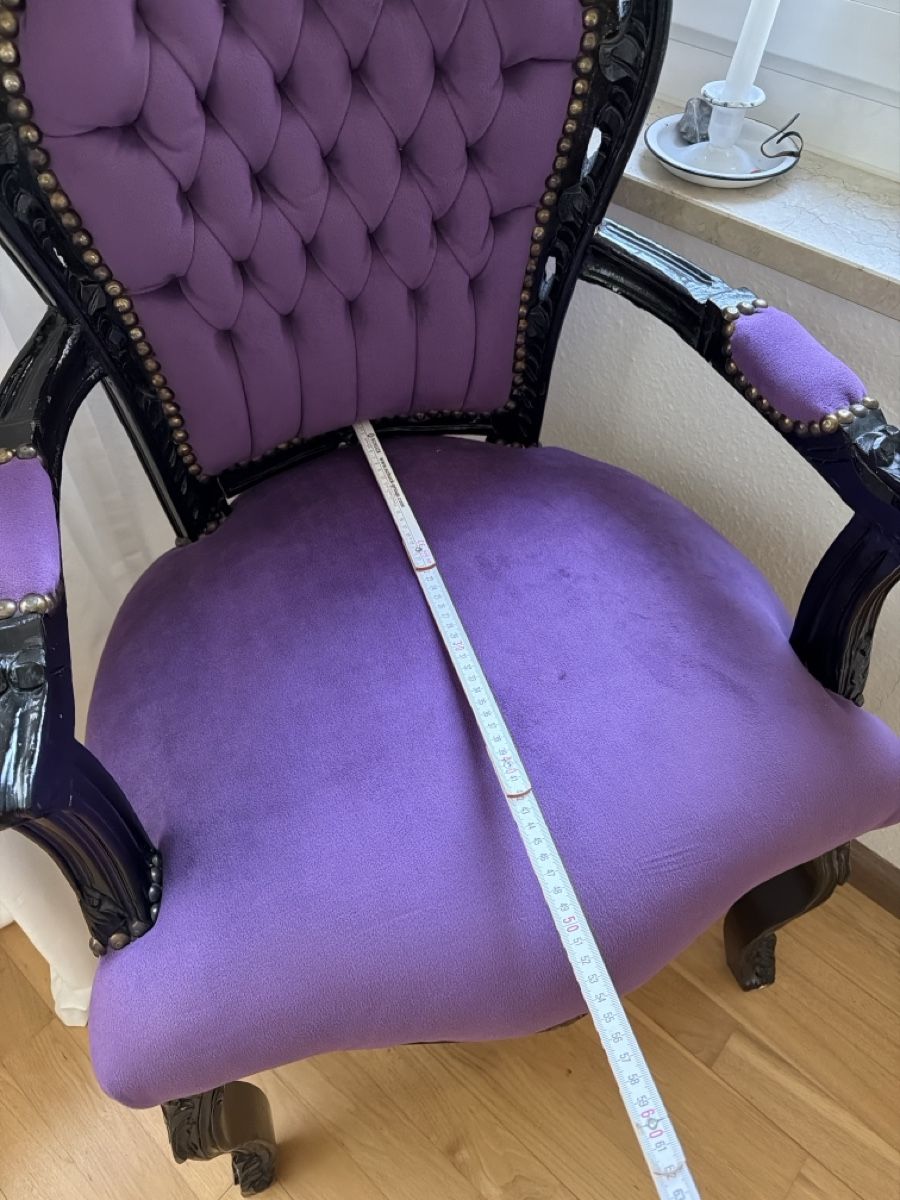 Poltrone: Barock Stuhl violett top Zustand  – Nuovo (secondo la descrizione) da Birsfelden venduto da Haex 5