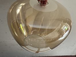 Grosser Vintage-Glasschirm / Lampenschirm