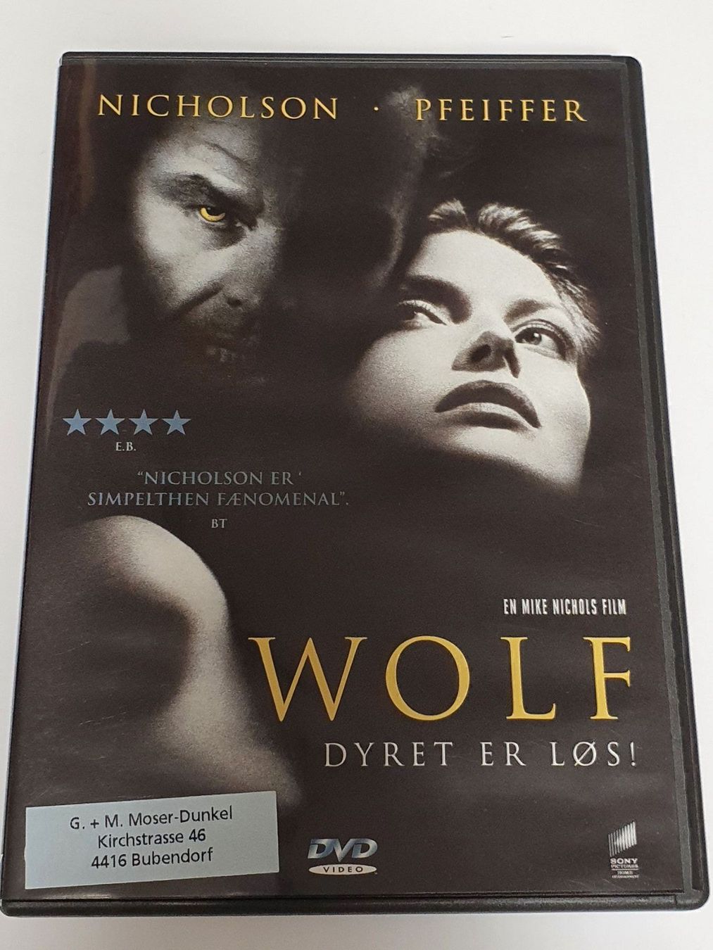 Tutti i DVDs: Wolf DVD Dyret er los – Usato da Oberdorf BL venduto da BaldenEagle