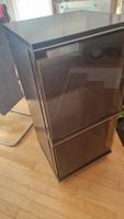 Schrank Glas Tueren für Hifi, schwarz Gute Zustand 47x100cm