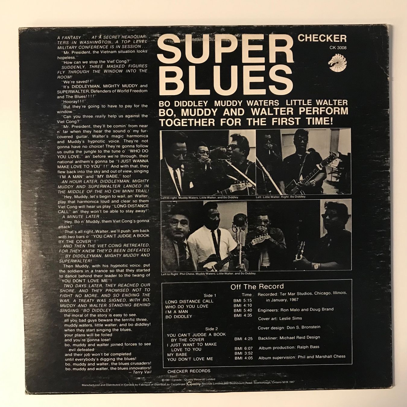 Dischi in vinile: Super Blues - Bo Diddley, Muddy Waters, Little Walter – Usato da Aesch BL venduto da BlueMusicRecords 1