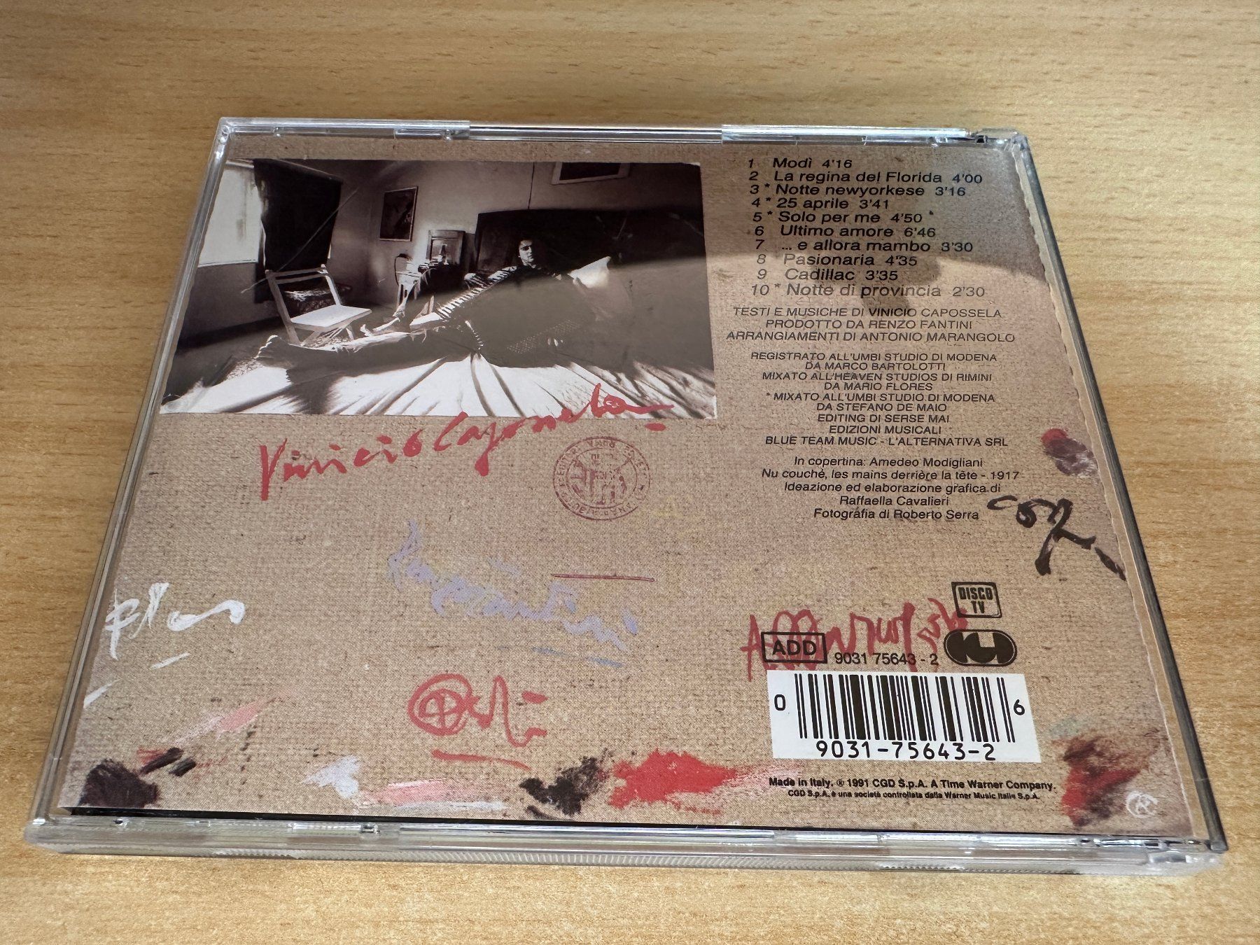 CDs: S7 Vinicio Capossela – Modì – Gebraucht aus Rikon im Tösstal von Alpenmutz 1
