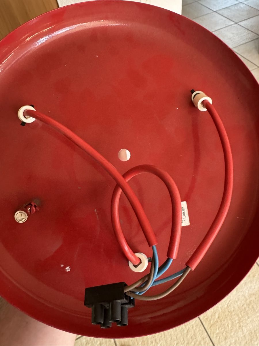 Kronleuchter & Deckenlampen: Retro 70er Deckenlampe in rot  – Gebraucht aus Schönenberg ZH von ING8 1