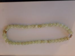 Helle Jade Kette, Top Zustand, Sommer Schmuck, ca. 50 cm