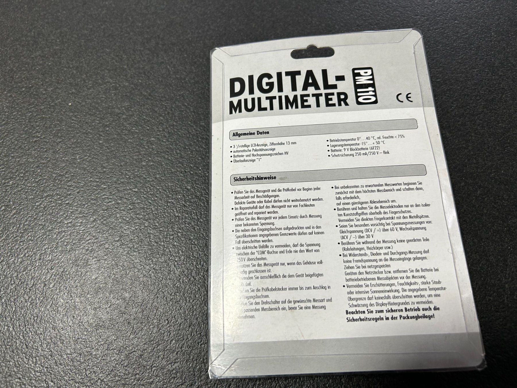 Misurare: Digital-Multimeter PM 110 Messgerät – Nuovo e nell'imballaggio originale da Root venduto da zwe_2fwn 1