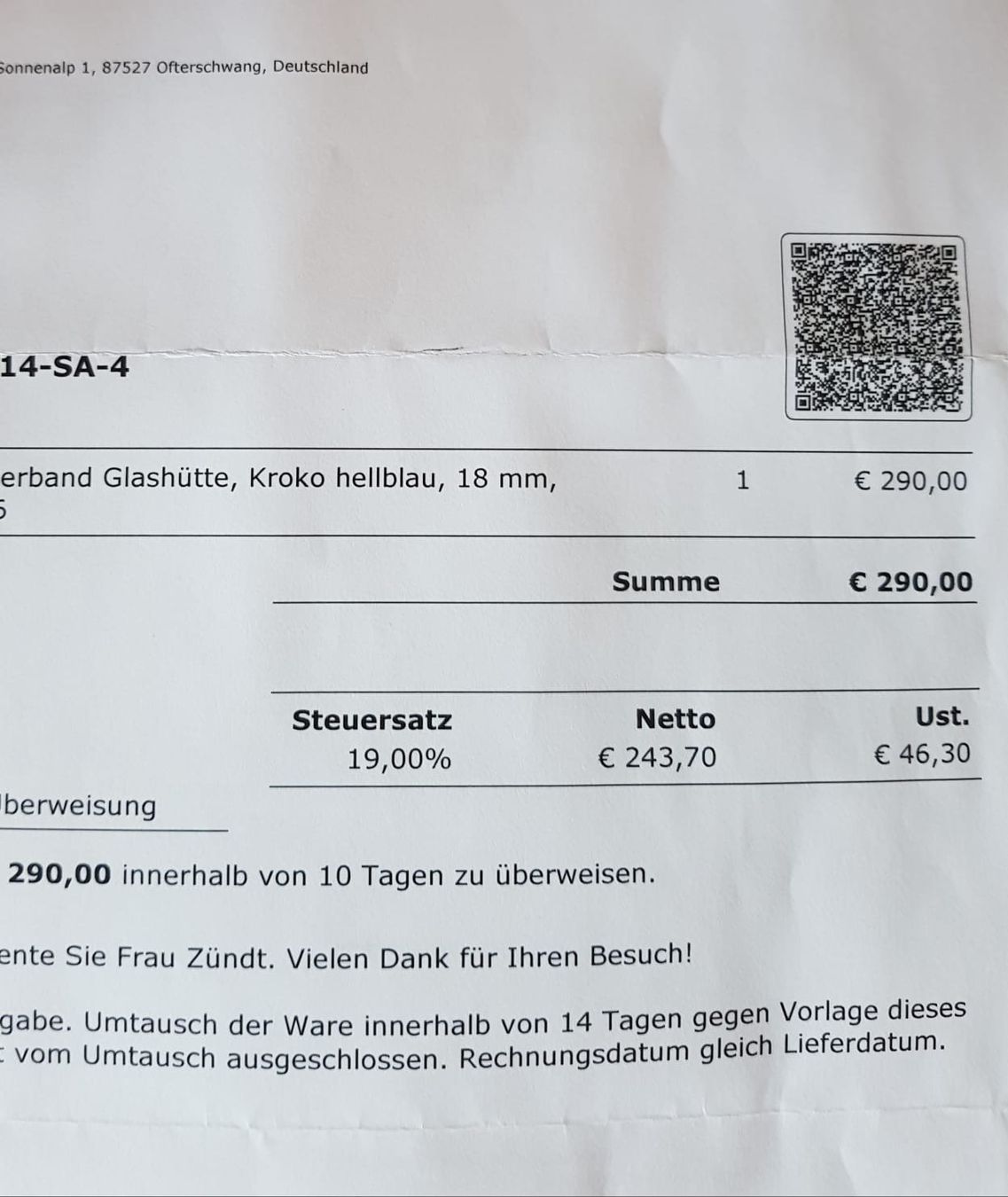 Glashütte Orologi: Glashütte Uhr Serenada mit Brillanten – Nuovo (secondo la descrizione) da Kaltbrunn venduto da silka03 9
