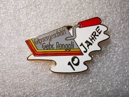 Ansteckpin 4: 10 Jahre Gipsergeschäft Gebrüder Renggli