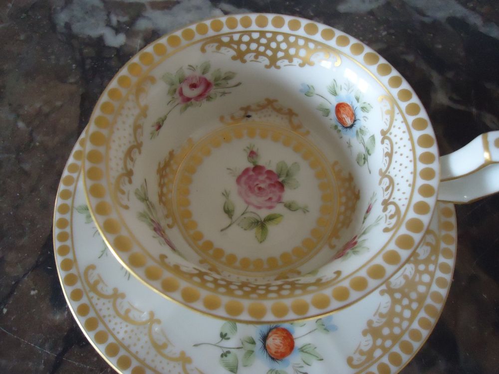 Miniblings Kaffeetassen Ring - Verstellbarer Schmuckring Mit Porzellan-Tassen Motiv