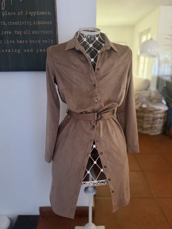Kleid Garcia Wildlederimitat Velour Gr S