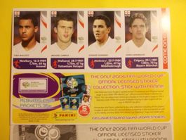 panini wm 2006 update england