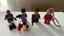 4 Lego Figuren Set DC Marvel Hero Lot Iron Man Robin Batman