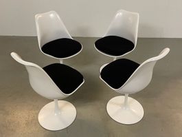 4x Eero Saarinen Tulip Stuhl Knoll International 60er