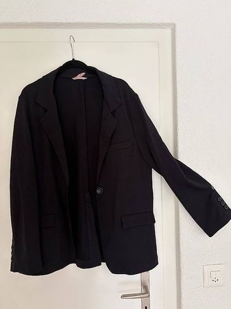 Legerer Schwarzer Blazer Weber+Weber - Gr. 38