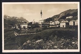 AK Fetan, Ortspartie mit Kirche, 1925