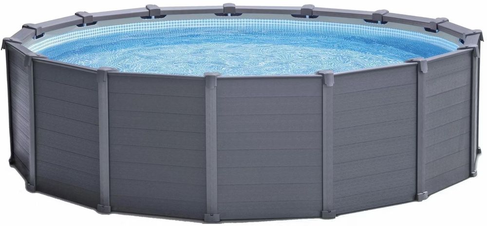 Intex Pool Graphite Gray Panel Ø478cm x Höhe 124cm rund (Gebraucht) in ...