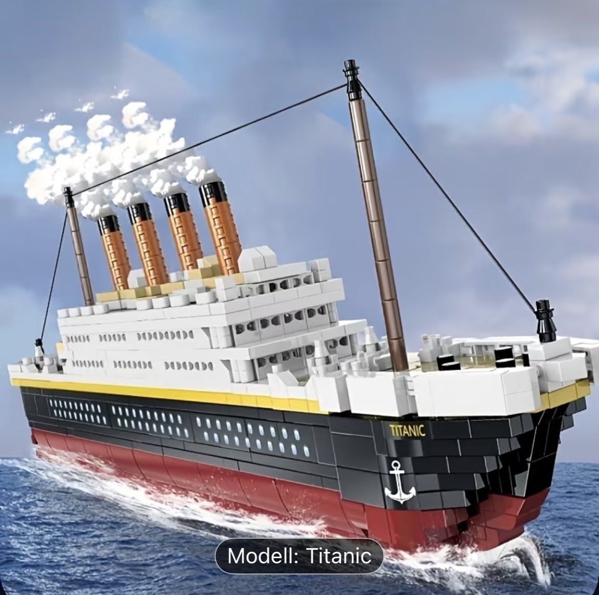 Kit di costruzioni: Neuer Modellbausatz Brixie-Style Dampfschiff Titanic – Nuovo e nell'imballaggio originale da Altenrhein venduto da marcow313 2