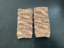 Handgestrickte Pulswärmer Amedisli Mit doppelter Wolle gestr
