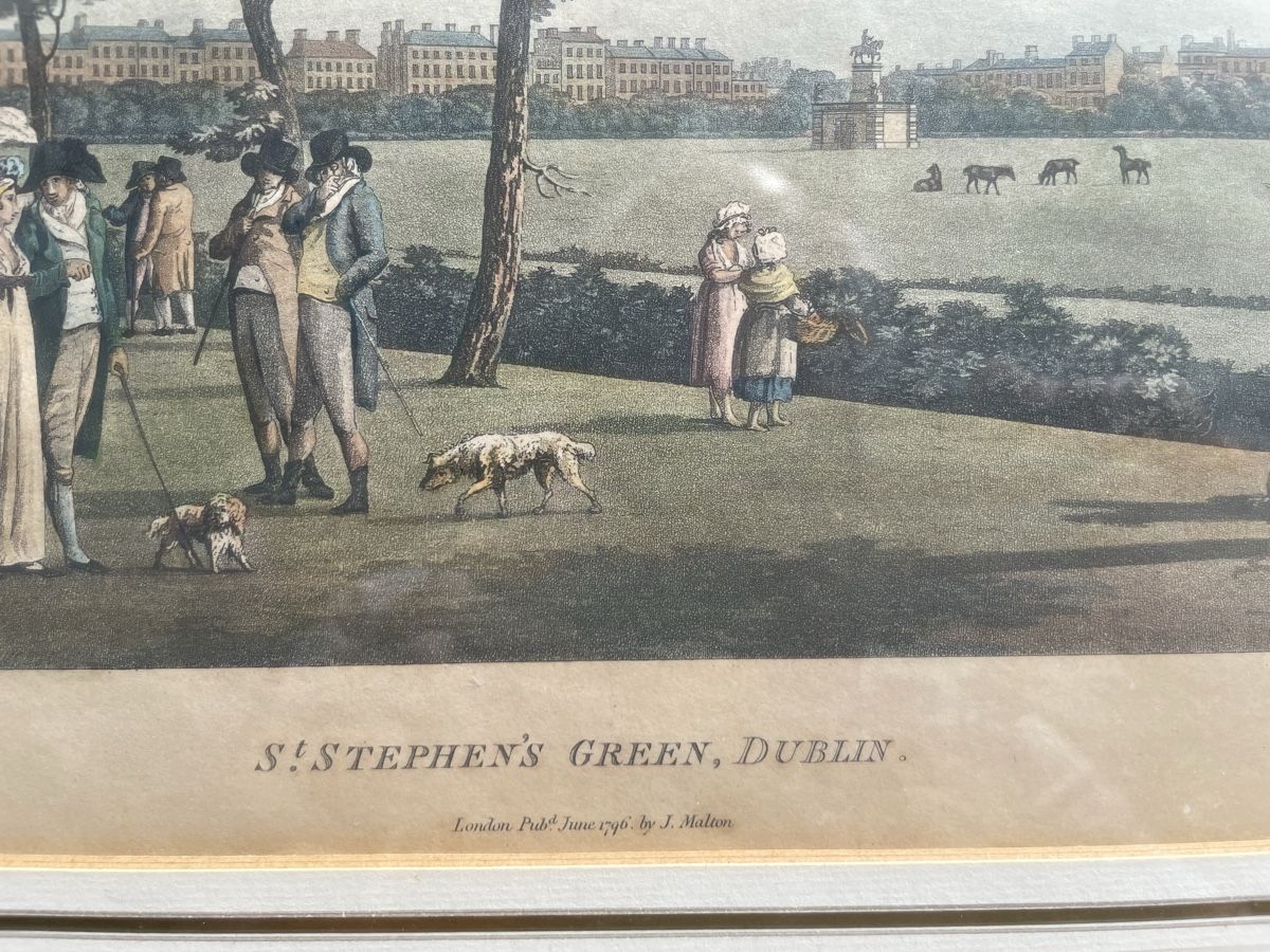 Incisioni: J. Malton 4 vues de Dublin 1799 – Usato da Biel/Bienne venduto da Galaq 3
