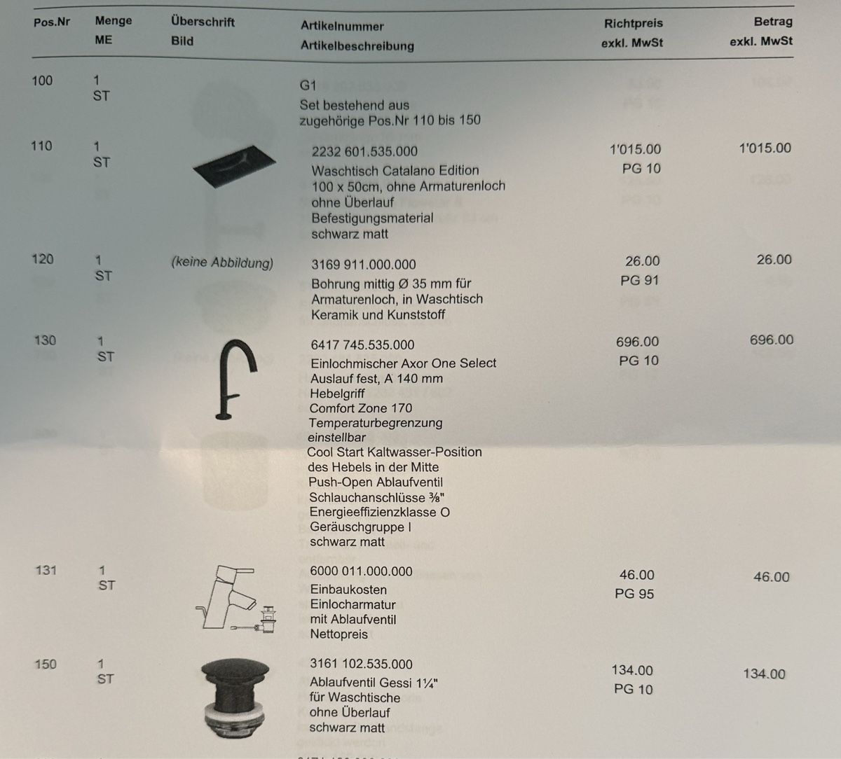 Mobili per bagno: Catalano Waschtisch Deluxe – Nuovo (secondo la descrizione) da Amriswil venduto da deluxe_bad 5