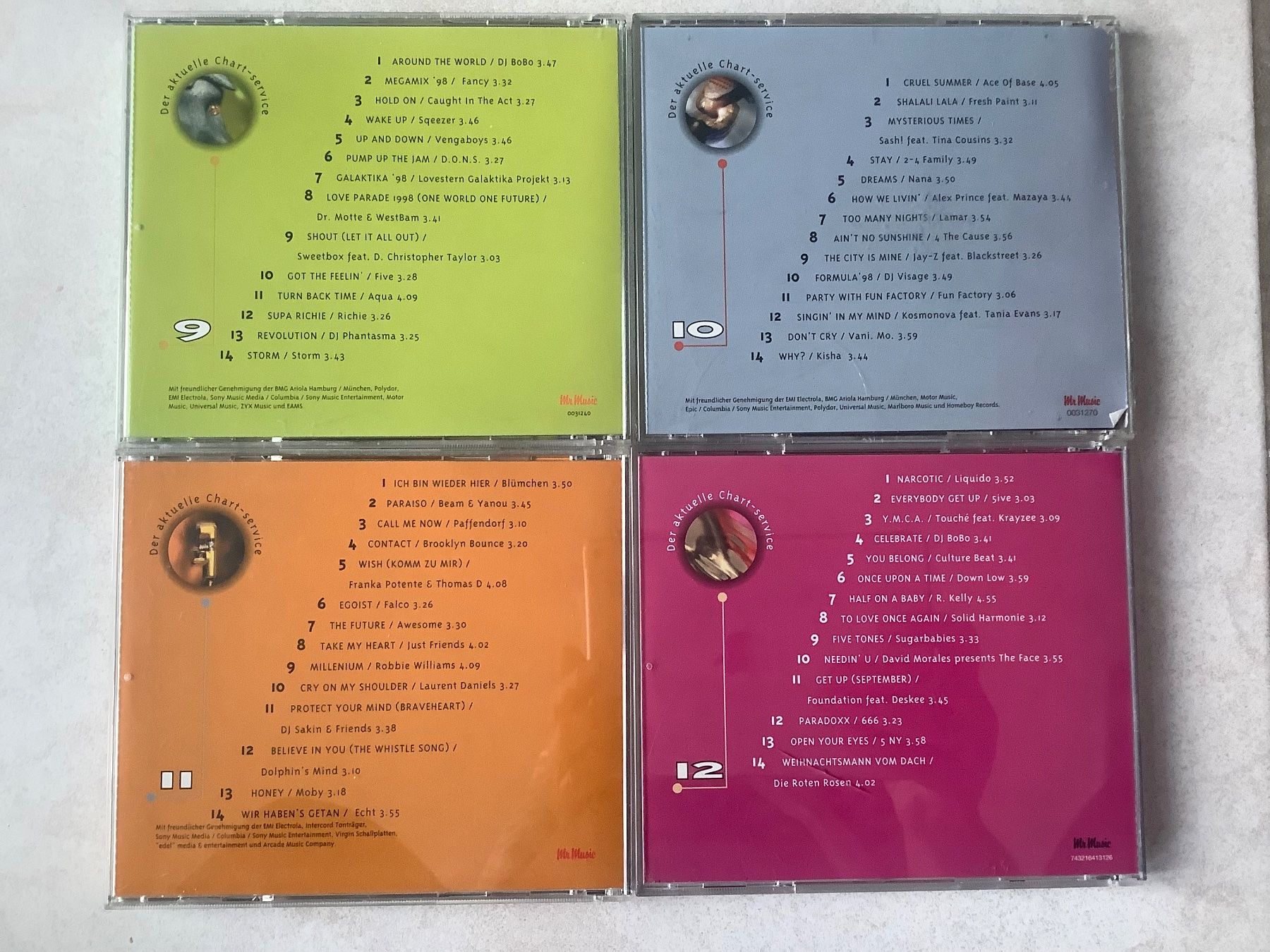CD: 4 x My Music Chart Hits / Volume 9 - 12 1998 – Usato da Dübendorf venduto da Shreck 1