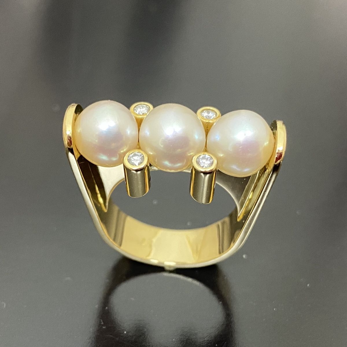 Anelli: Unikat Perlen Ring mit Brillanten – Nuovo (secondo la descrizione) da Thun venduto da Fantalu