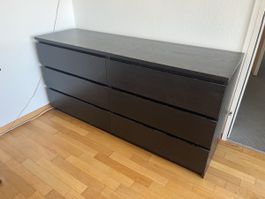 IKEA Kommode schwarz 6 Schubladen
