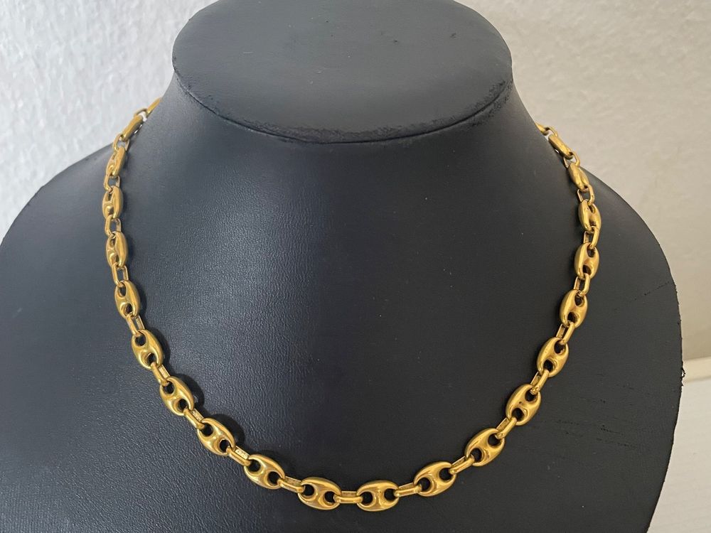 Collier Art Nouveau maille filigrane or jaune perles fines