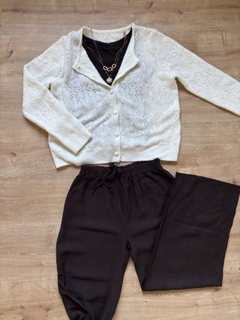 cardigan blanc crème, taille M