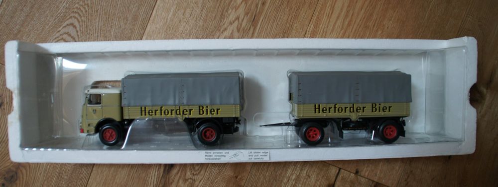 1/43 MINICHAMPS CAMION Pompier Magirus Deutz Merkur Feuerwehr Tlf 16