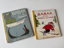 2 albums de Babar vintage