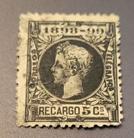 Spanien 1898 alte briefmarke