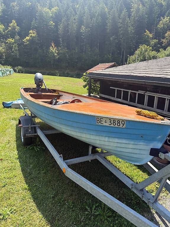 Boote: Boot Abegglen 480 K mit Deck inkl. Huwyler Bootstrailer – Gebraucht aus Wilderswil von Bluedriver 1