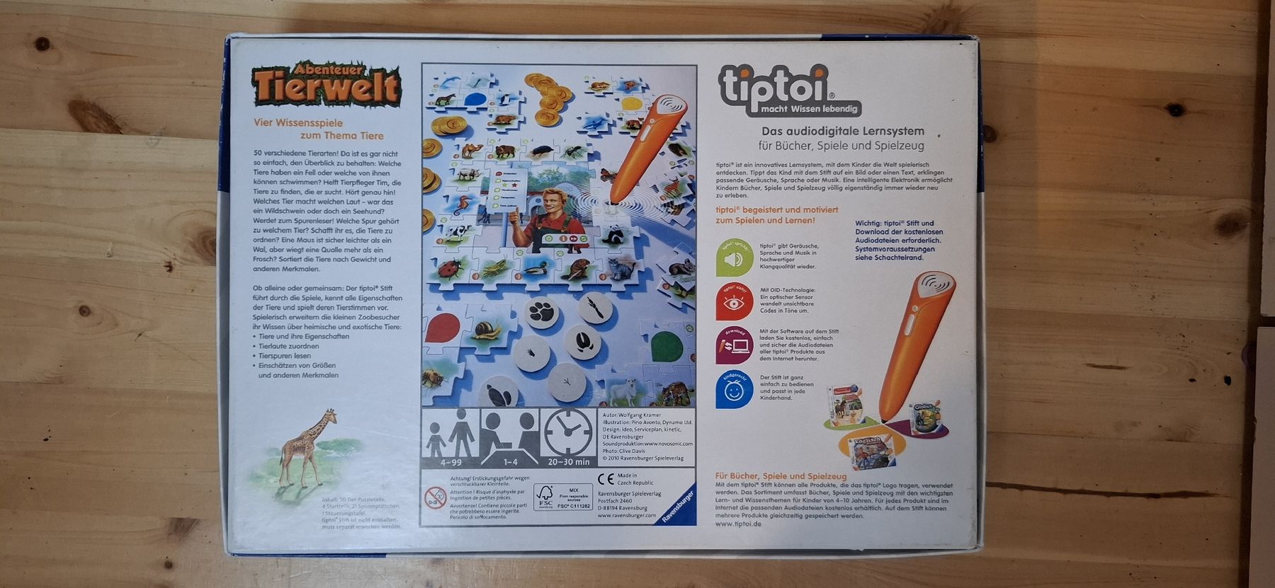 Ravensburger Spiele: Ravensburger Tiptoi Abenteuer Tierwelt, Top! – Gebraucht aus Niederstocken von Cocos_nut 1
