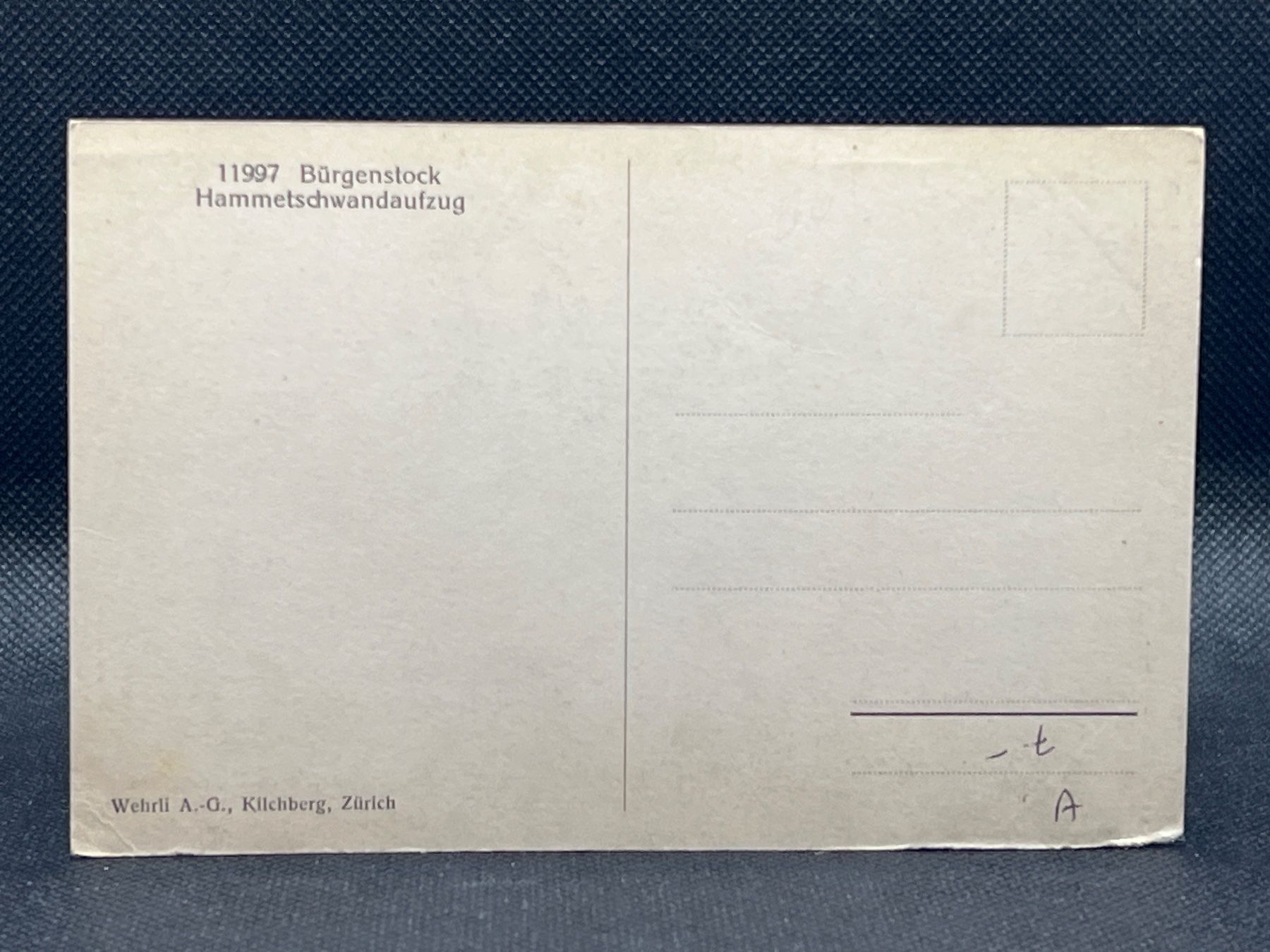 Cartoline postali: Bürgenstock Hammetschwandaufzug – Usato da Widnau venduto da Brusi9 1