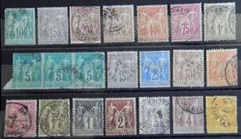 Frankreich ex. Kat. 60-78 1876/79 Kat. 222 Euro