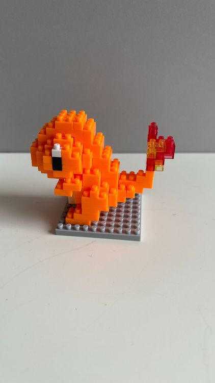 Mini lego pokémon Salamèche pokeball, bloc de construction